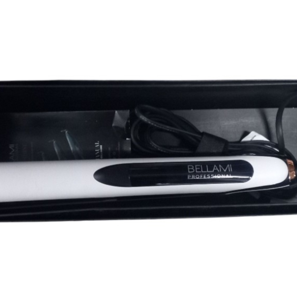 Bellami Triple Shine Professional Digital Flat Iron Pearl White & Copper 1 In.